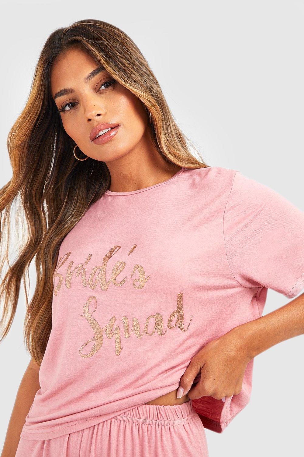 Brides Squad T shirt And Short Set